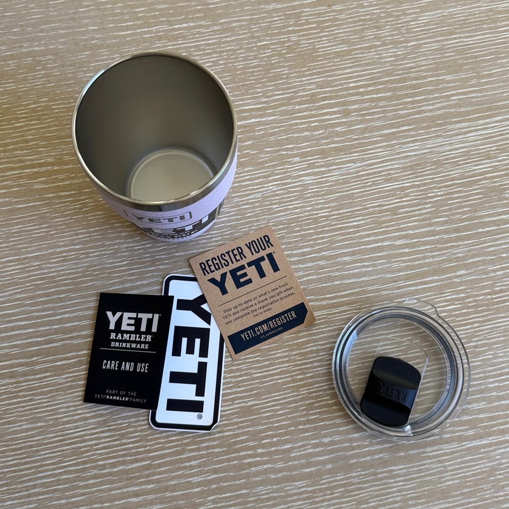 YETI Rambler Stackable 16oz Cherry Blossom Cup Mug Travel Cup Limited Edition - Picture 8 of 14